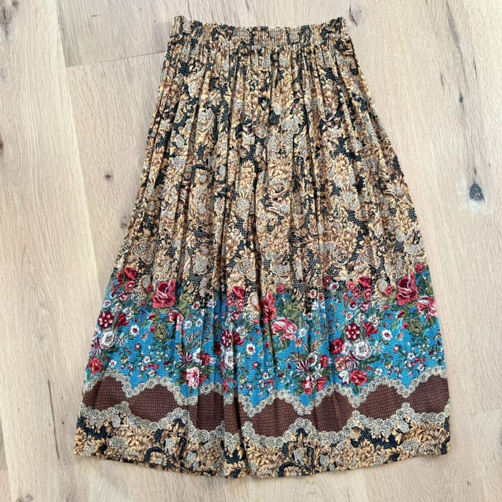 Western Prairie Vibes Midi Skirt